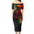 Hawaii Short Sleeve Off The Shoulder Lady Dress Polynesian Kanaka Tropical