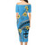 Fiji Short Sleeve Off The Shoulder Lady Dress Bula Style Plumeria Flower