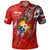 Tonga Polo Shirt Custom Tongan Blood Inside Me Polynesian Sleeve Tattoo Tropical Red