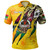 Vanuatu Polo Shirt Custom Vanuatuan‎ Blood Inside Me Polynesian Sleeve Tattoo Tropical Yellow