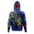 Solomon Islands Hoodie Custom Solomon Islander Blood Inside Me Polynesian Sleeve Tattoo Tropical Blue