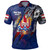 Tahiti Polo Shirt Custom Tahitian Blood Inside Me Polynesian Sleeve Tattoo Tropical Blue