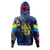 Palau Hoodie Custom Palauan Blood Inside Me Polynesian Sleeve Tattoo Tropical Blue