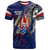 French Polynesia T-Shirt Custom French Polynesian Blood Inside Me Polynesian Sleeve Tattoo Tropical Blue
