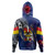 Marquesas Islands Hoodie Custom Marquesan Blood Inside Me Polynesian Sleeve Tattoo Tropical Blue