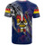 Marquesas Islands T-Shirt Custom Marquesan Blood Inside Me Polynesian Sleeve Tattoo Tropical Blue