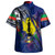 New Caledonia Hawaiian Shirt Custom New Caledonian Blood Inside Me Polynesian Sleeve Tattoo Tropical Blue