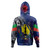 New Caledonia Hoodie Custom New Caledonian Blood Inside Me Polynesian Sleeve Tattoo Tropical Blue