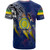 Niue T-Shirt Custom Niuean Blood Inside Me Polynesian Sleeve Tattoo Tropical Blue