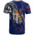 New Zealand T-Shirt Custom Kiwis Blood Inside Me Polynesian Sleeve Tattoo Tropical Blue