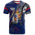 New Zealand T-Shirt Custom Kiwis Blood Inside Me Polynesian Sleeve Tattoo Tropical Blue