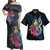 Nauru Combo Off Shoulder Long Dress And Shirt Tropical Flower