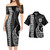 Fiji Combo Short Sleeve Dress And Shirt Kakau Style White