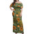 Fiji Woman Off Shoulder Long Dress Polynesian Tropical Summer