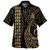 Vanuatu Combo Short Sleeve Dress And Shirt Kakau Style Gold