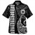 Samoa Combo Short Sleeve Dress And Shirt Kakau Style White