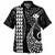 Hawaii Combo Short Sleeve Dress And Shirt Kanaka Kakau Style White