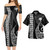 Hawaii Combo Short Sleeve Dress And Shirt Kanaka Kakau Style White