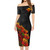Hawaii Combo Short Sleeve Dress And Shirt Kanaka Map Style Tropical