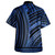 Hawaii Combo Short Sleeve Dress And Shirt Polynesian Pattern Tattoo Blue