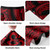 Hawaii Combo Short Sleeve Dress And Shirt Tribal Pattern Polynesian Red
