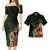 Guam Combo Short Sleeve Dress And Shirt Guam Leaf Tropical