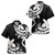 Papua New Guinea Combo Short Sleeve Dress And Shirt Polynesian Patterns Plumeria Flowers Special Style