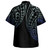 New Caledonia Combo Puletasi And Shirt Kakau Style Gradient Blue