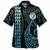 Yap State Combo Puletasi And Shirt Kakau Style Turquoise Yap State Combo Puletasi And Shirt Kakau Style Turquoise