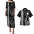 Cook Islands Combo Puletasi And Shirt Kakau Style White