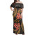 Kosrae Woman Off Shoulder Long Dress Polynesian Gold Plumeria1