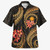 Marshall Islands Hawaiian Shirt Polynesian Gold Plumeria