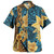 Polynesian Tribal Patterns Hibiscus Flowers Golden Color Puletasi And Shirt