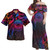 American Samoa Combo Off Shoulder Long Dress And Shirt Rainbow Style