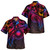 Marshall Islands Combo Off Shoulder Long Dress And Shirt Rainbow Style