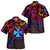 Wallis And Futuna Combo Puletasi And Shirt Rainbow Style