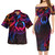 Pohnpei State Combo Short Sleeve Dress And Shirt Rainbow Style