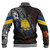 Tokelau Baseball Jacket Custom Tokelauan Blood Inside Me Polynesian Sleeve Tattoo Tropical Black