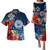 American Samoa Combo Puletasi And Shirt  Flower And Turtle