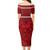 Tahiti Combo Short Sleeve Dress And Shirt - Tahitian Girl La Orna Style