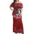 Tahiti Combo Off Shoulder Long Dress And Shirt - Tahitian Girl La Orna Style
