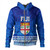 Fiji Hoodie Happy Fiji Day Celebration Tropical Leaf