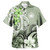Samoa Custom Personalised Hawaiian Shirt Polynesian Floral Spirit Sage Green