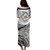 Tahiti Combo Puletasi And Shirt Polynesian Tribal Waves Patterns Hibiscus Flowers