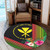 Hawaii Round Rug Kanaka Maoli Polynesian Pattern