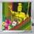 Hawaii Shower Curtain King Kamekameha Kanaka Maoli Polynesian Pattern