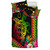 Hawaii Bedding Set Turtle Polynesian Pattern Reggae Color