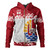 French Polynesia Hoodie Seal With Plumeria Flowers Polyneasia Patterns