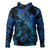 Hawaii Kanaka Maoli Hoodie Sea Turtle With Blooming Hibiscus Flowers Tribal Blue