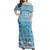 Fiji Off Shoulder Long Dress Classic Flag Bula